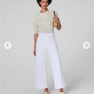 SPANX White Wide-Leg Pants